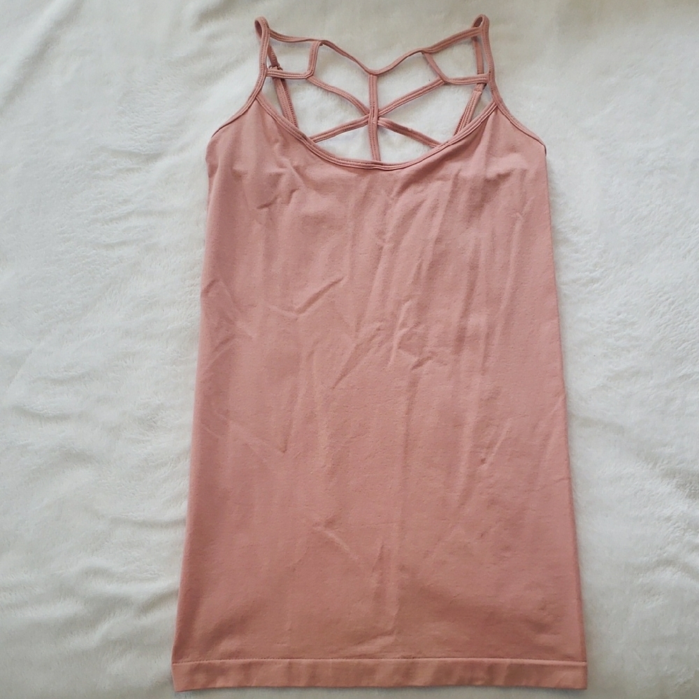 Pink Caged Tank Top